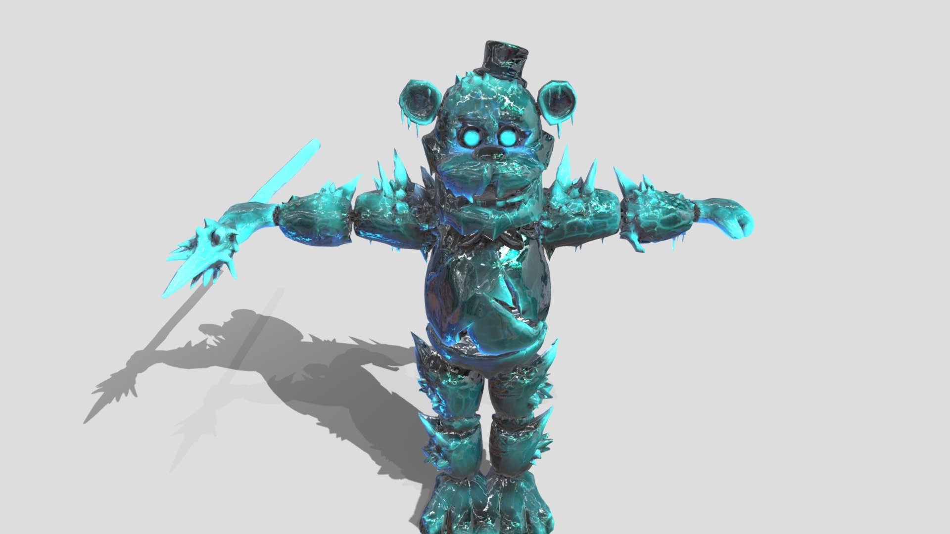 3D file FNAF / FIVE NIGHTS AT FREDDY'S Freddy Frost Bear Black Ice