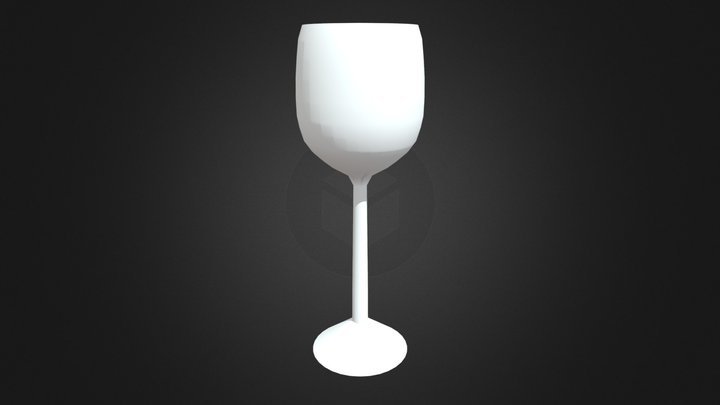Alsace Wine Glass 3D Model