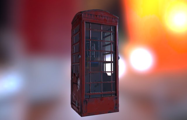 Telephone Box 3D Model