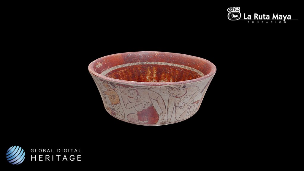 Bowl Depicting a Enema Ritual Scene