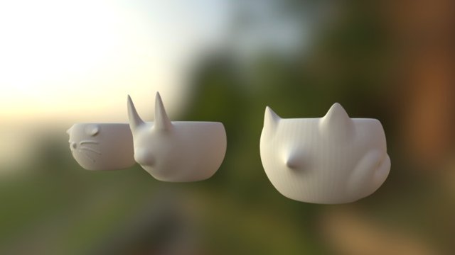 Cactus Pots 3D Model