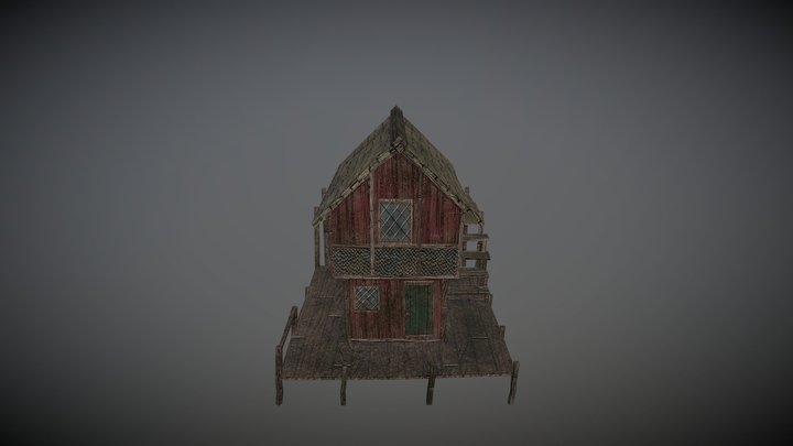 Lake Town inspired House 3D Model