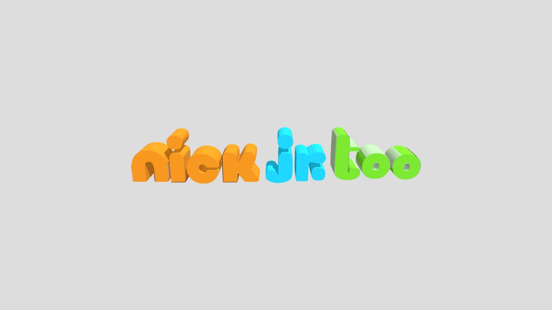 Nick jr too logo FAKE - Download Free 3D model by Efrainjarale [e9b9b17 ...