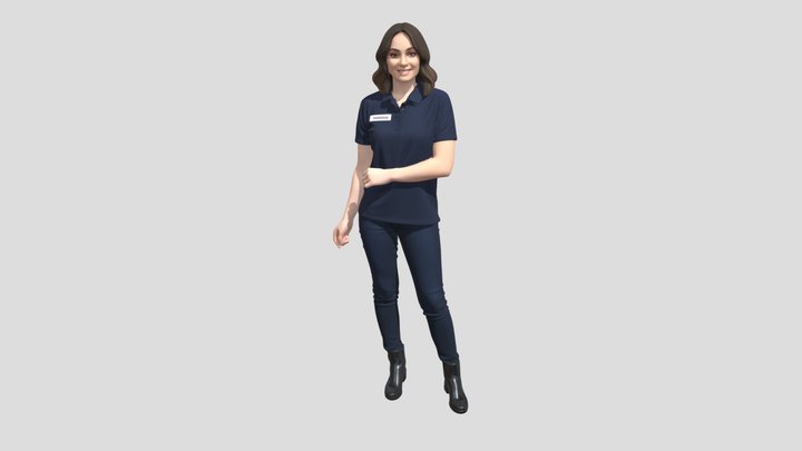 Mariana at Work – Kostenloses 3D-Modell STL