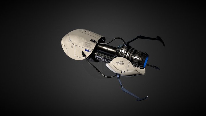 Portal Gun texturized 3D Model