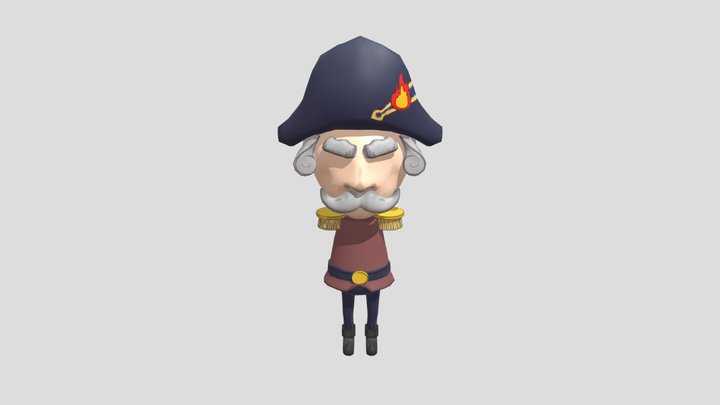 Stylized French Revolutionary Guard 3D Model