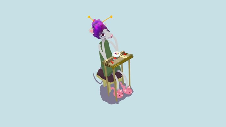 Brekfast-mouse 3D Model