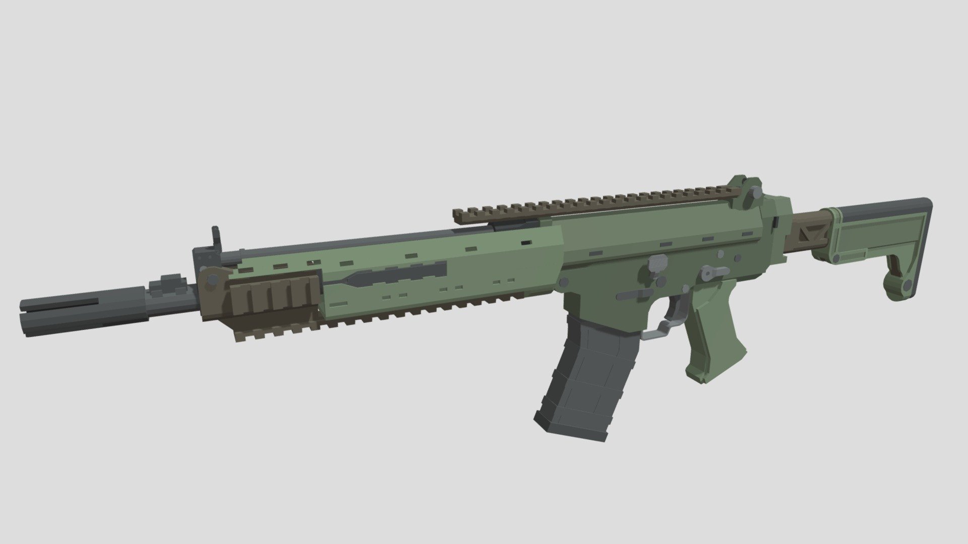 Minecraft: Ak 5C - 3D model by Darkman_Bree [e9bb190] - Sketchfab
