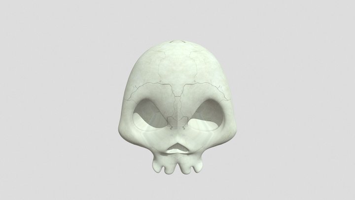 ComicSkull2 3D Model