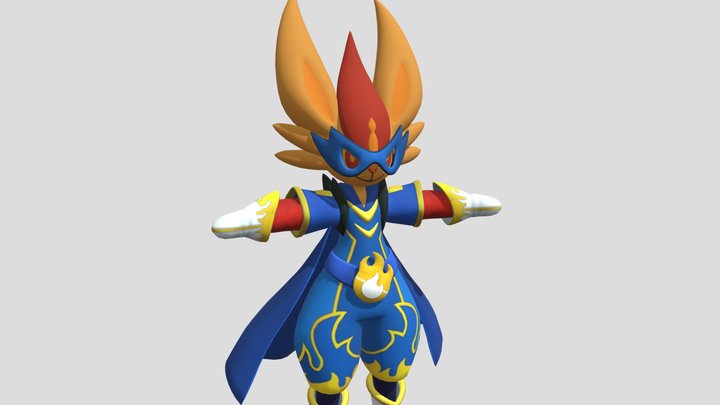 Cinderace Super Suit Style 3D Model