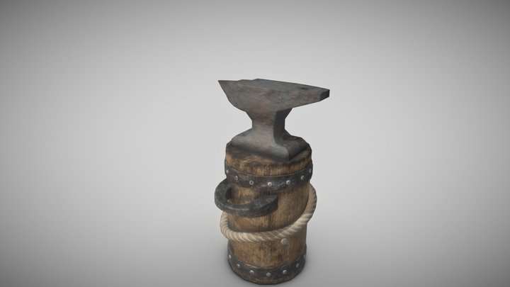 Medieval Anvil 3D Model