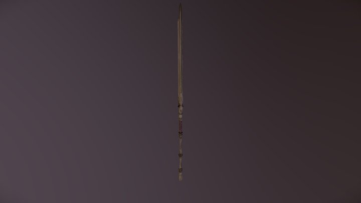 Dragon Slayer Sword Spear 3D Model