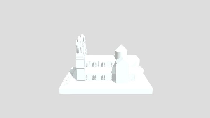 St Vincent De Paul Cathedral Tunis 3D Model