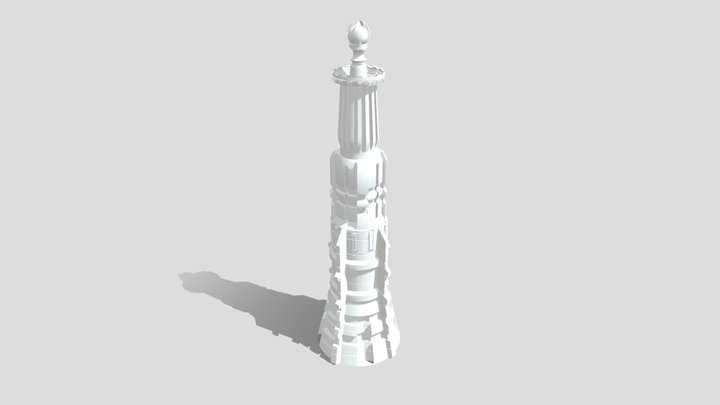 Tower 3 - low poly 3D Model