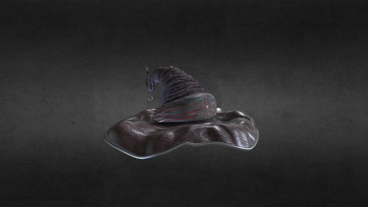 Witch hat with old iron 3D Model