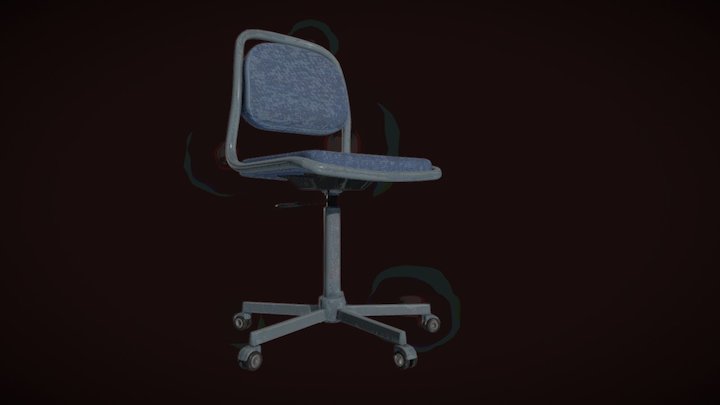 Dorm Room Lever Chair 3D Model