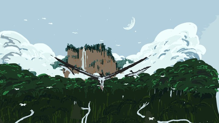 Albatross Mood Sketch 3D Model