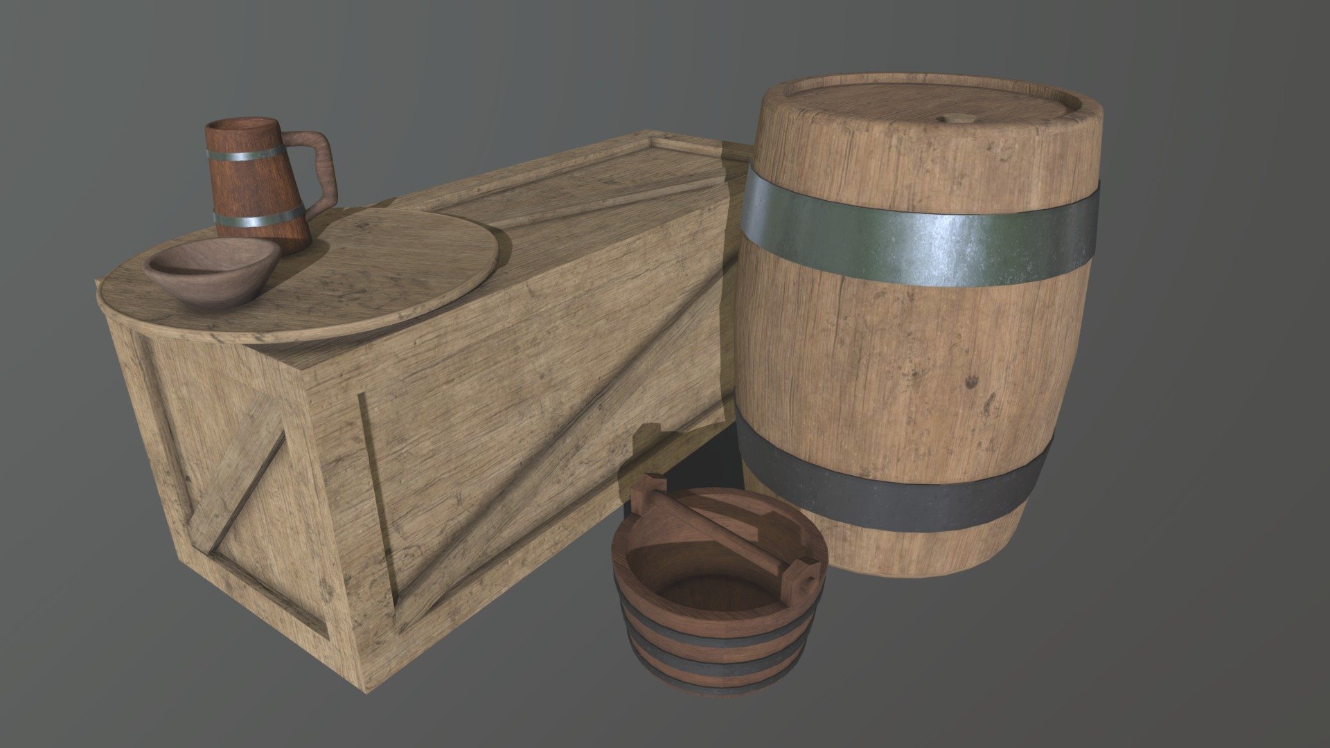 Medieval objects - Download Free 3D model by Noah (@Noahouou) [e9c3220 ...