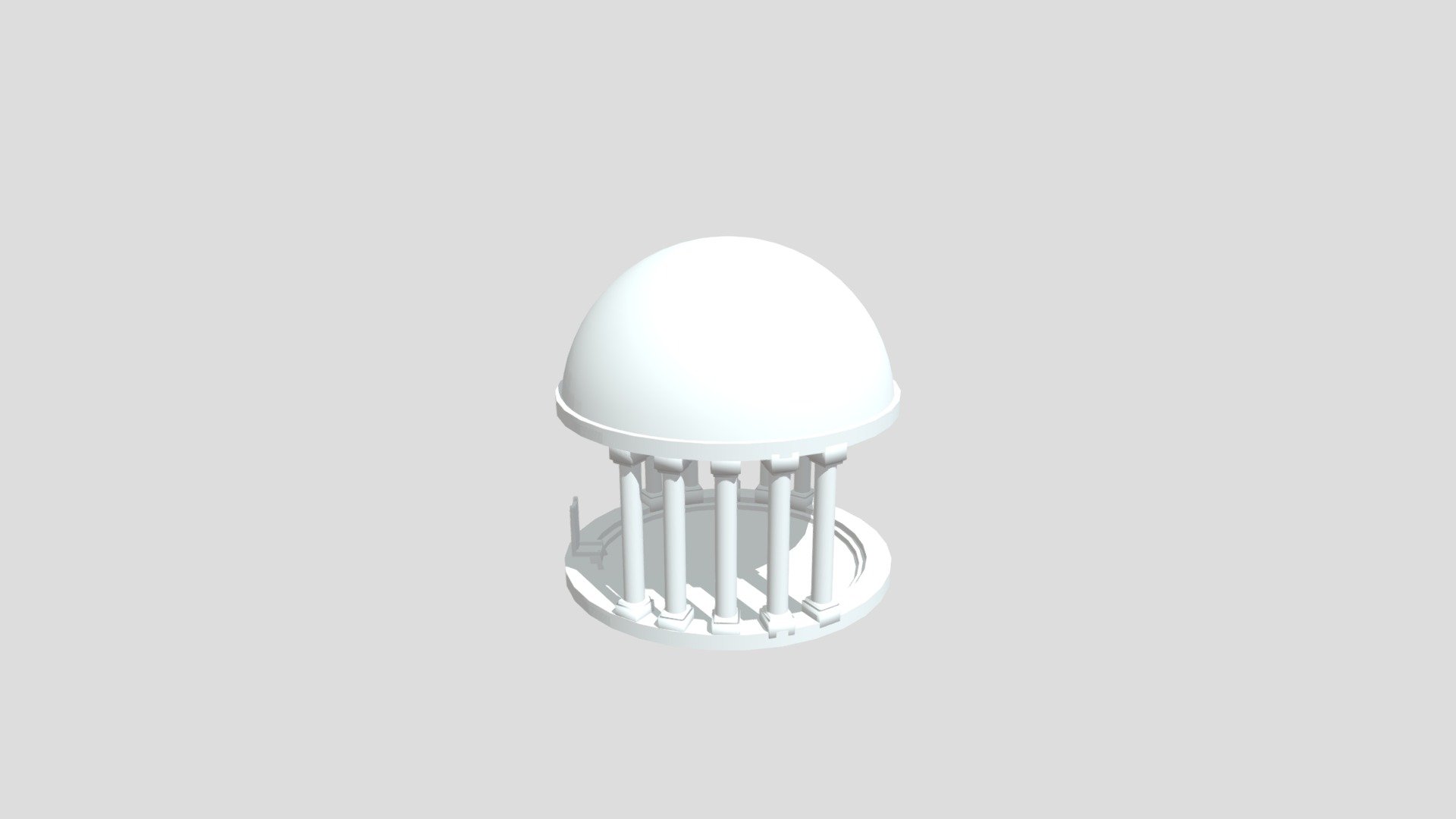 the palace of throne Free 3D model