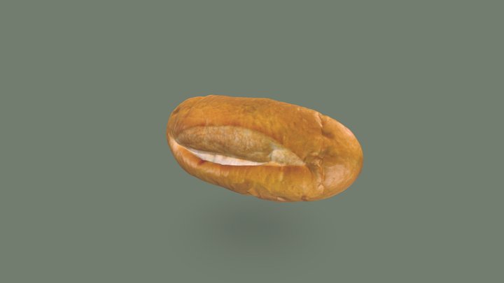 Scan 3D màu: bánh mỳ 3D Model