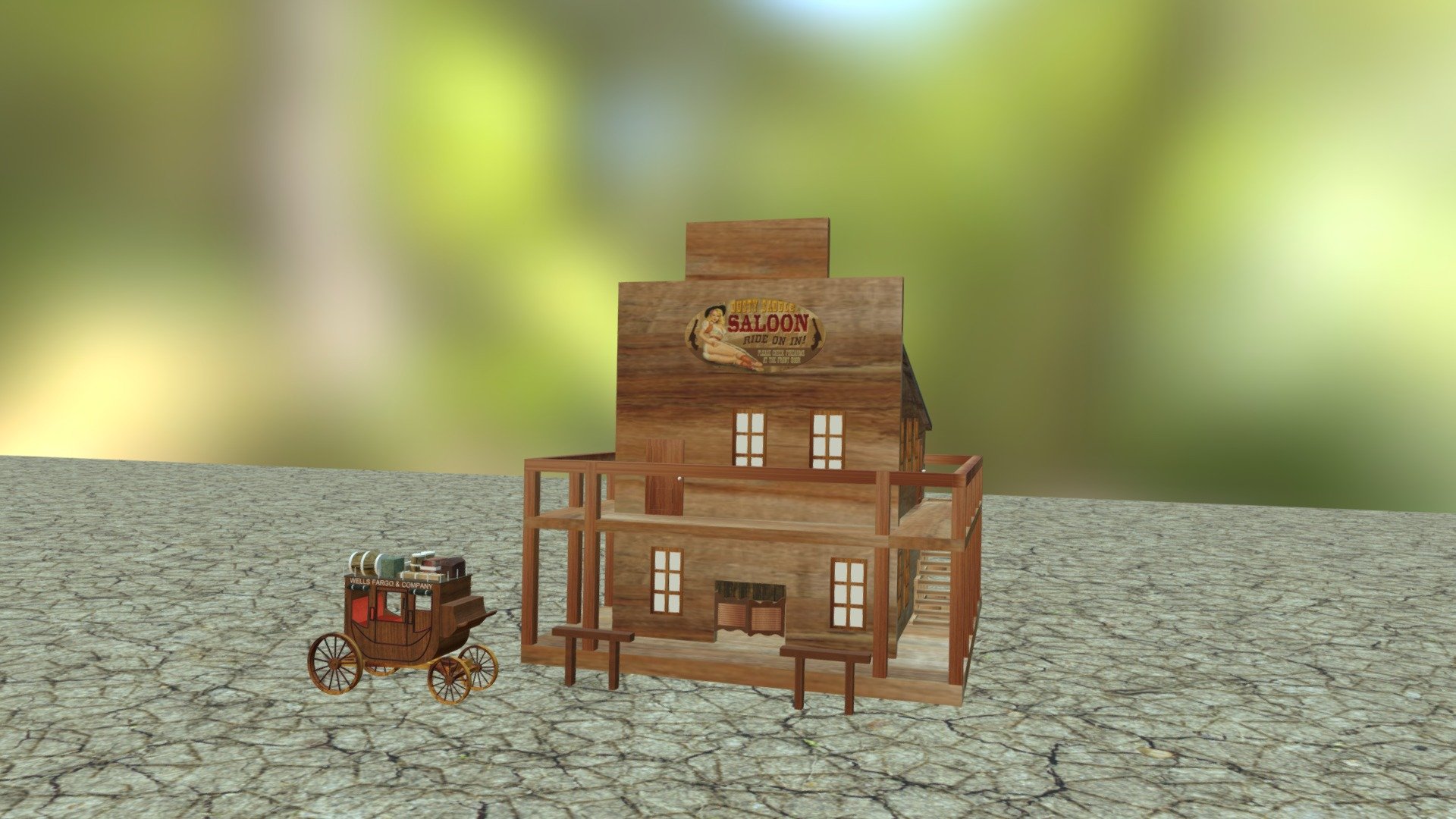 Far West - 3D model by Maria Villuendas Viñals (@mvilluendas) [e9c3eb3 ...