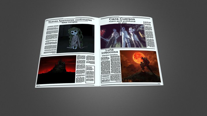 Dark magazine 3D Model