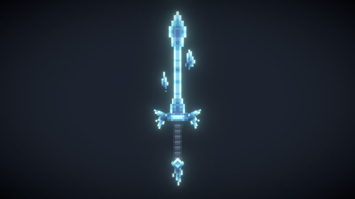 Ice sword 3D Model