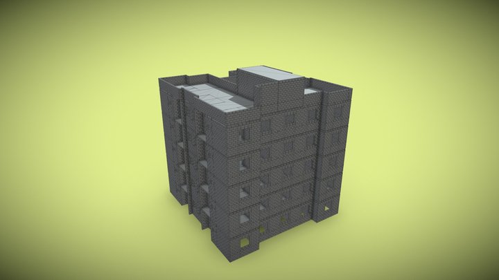 Edifício Alvenaria Estrutural 3D Model