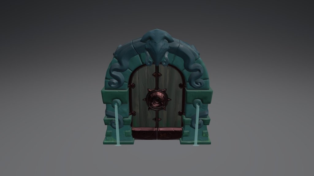 Dungeon Door - 3D model by Minty (@mintyvoid) [e9c63ae] - Sketchfab