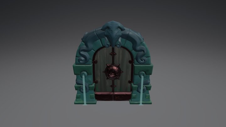 Dungeon Door 3D Model