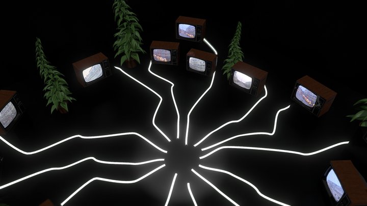 Big Brother - VR Digital Artwork 3D Model