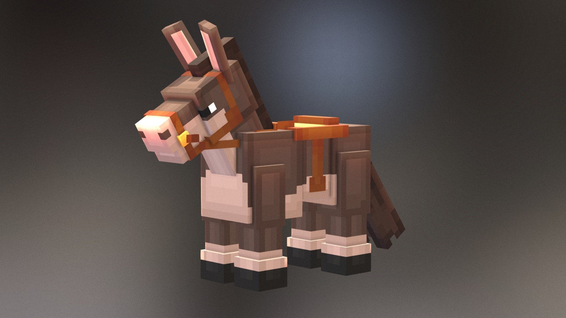 Donkey or Mule - Custom Minecraft Model - 3D model by jessdragon12 ...