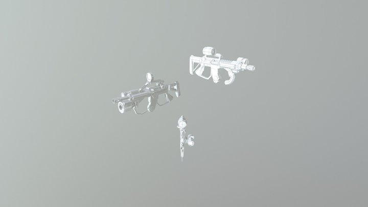 Shadows of Equestria - Rifles wipFINAL 3D Model