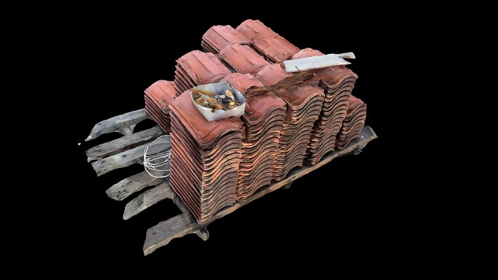Roof Tile Pallet (Scaniverse) – Free 3D Model STL
