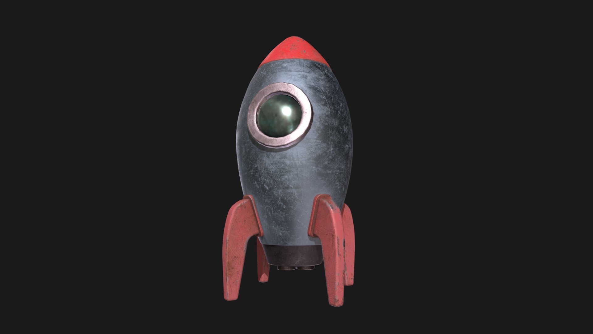 Stylized Retro Rocket - 3D model by Art-Teeves [e9c845a] - Sketchfab