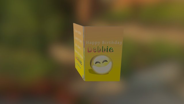 Debbie's_36th_Birthday_Card 3D Model