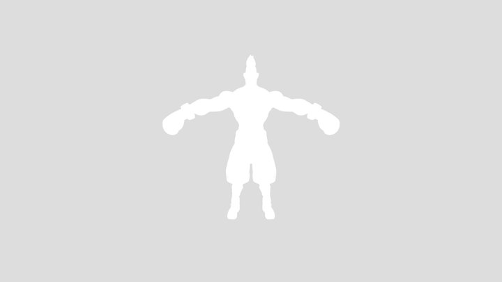 Stylized Boxer Character Model – Free 3D Model STL