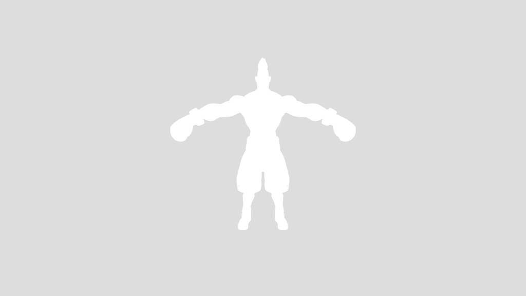 Stylized Boxer Character Model