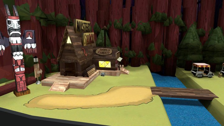 The Mystery Shack - Gravity Falls 3D Model