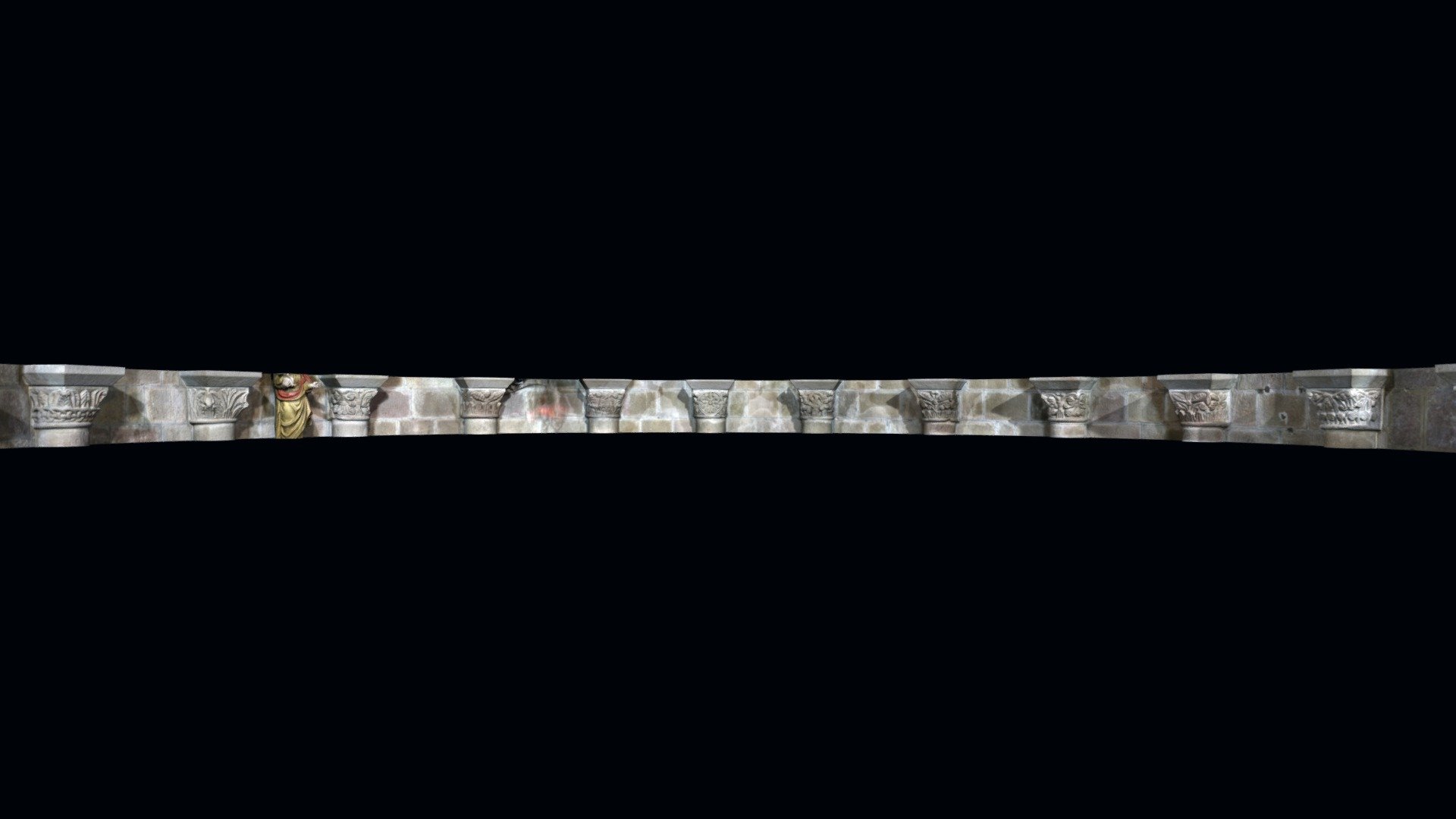 Capitals from the apse of the abbey Sainte-Croix