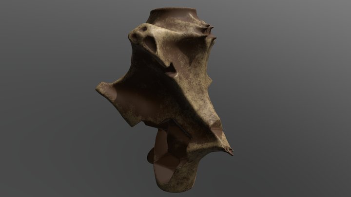 Corrupted soul vase broken 3D Model