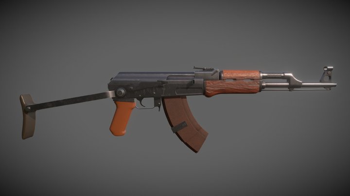 AK47 - Assault Rifle 3D Model