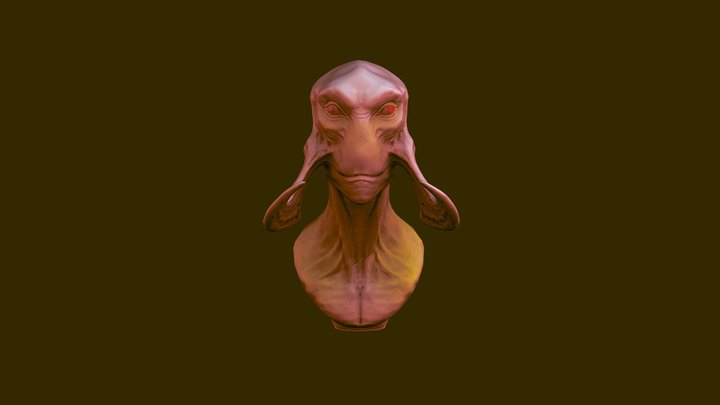 ALIEN RED 3D Model