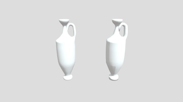Lekythos High And Low Poly 3D Model