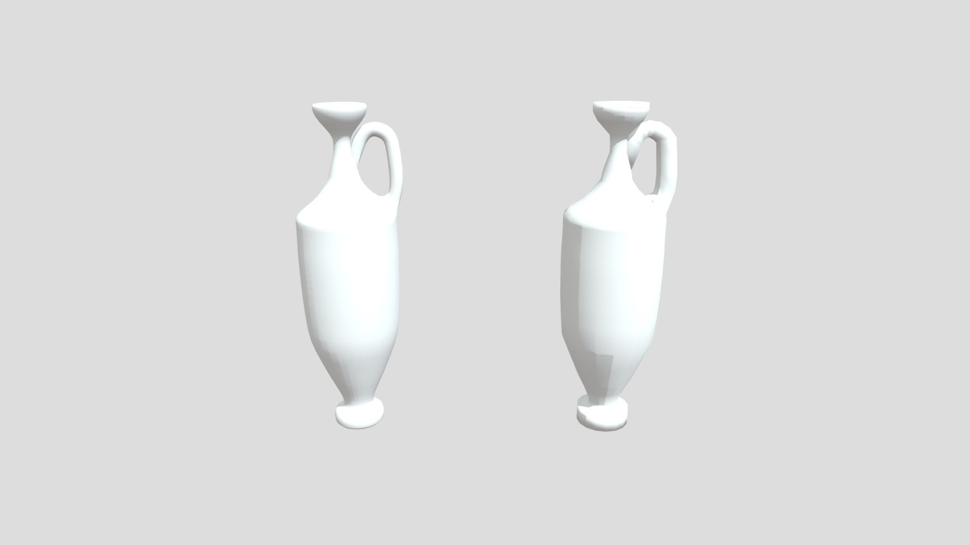 Lekythos High And Low Poly