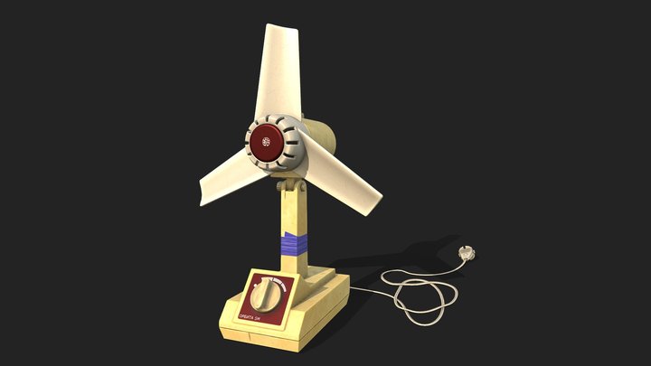 Soviet fan "Orbita 5M" 3D Model