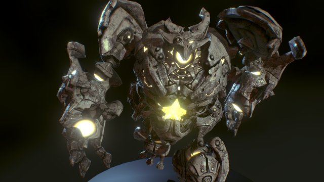 Metal Golem 3D Model