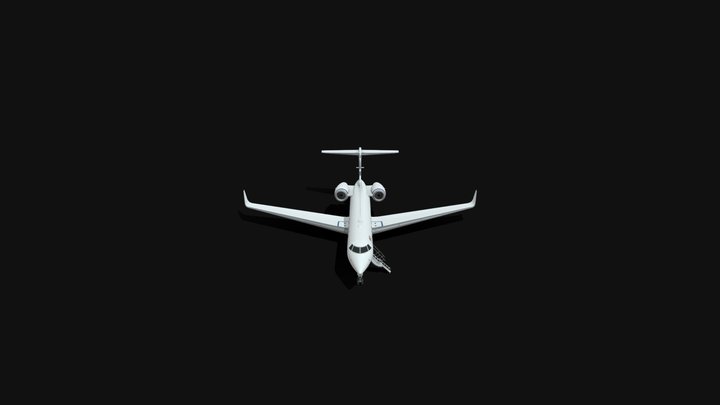 Gulfstream G550_V002 3D Model