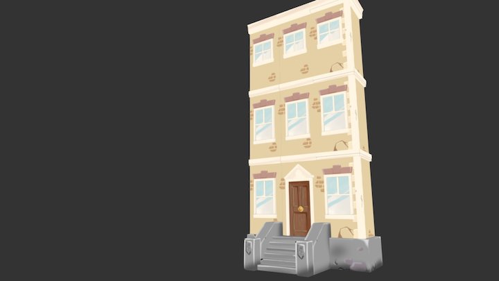 KNB212 - assessment 1 - textured house asset set 3D Model