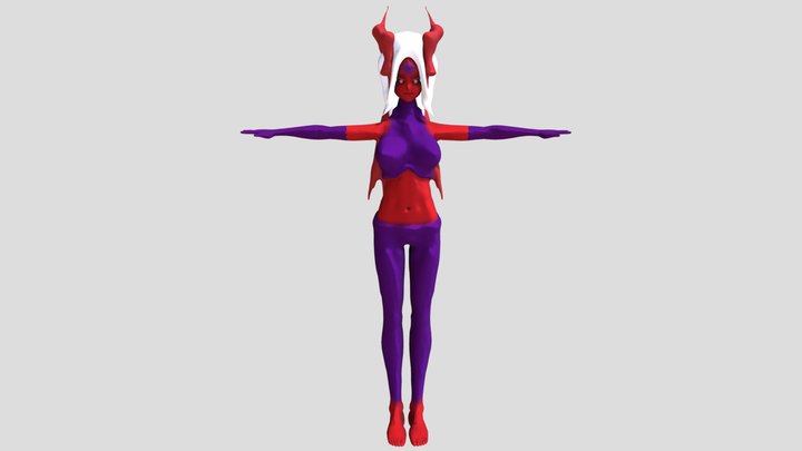 Demon Female 3D Model
